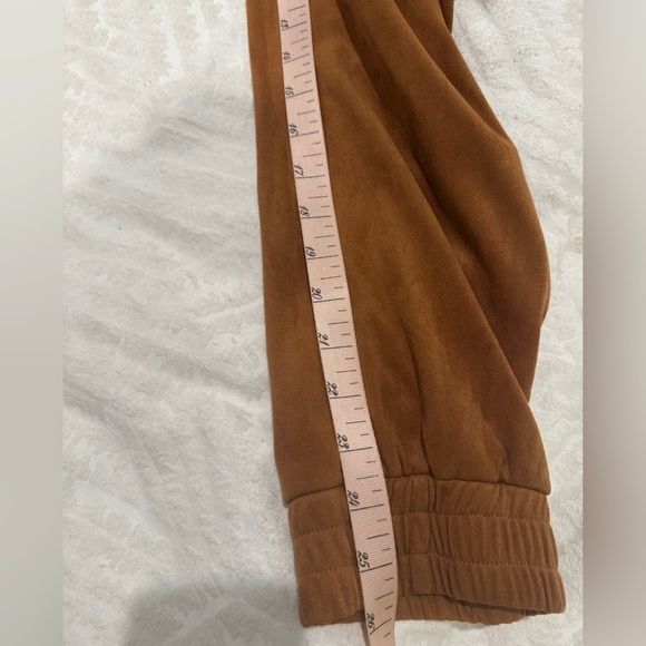 Mi Ami faux suede tie waist high rise joggers - Picture 8 of 8